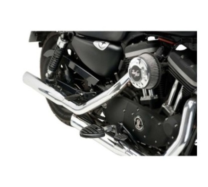 CUSTOM ACCES PASSENGER FOOTPEGS MOD. DELTA-S HONDA CMX500 REBEL 17-19 BLACK