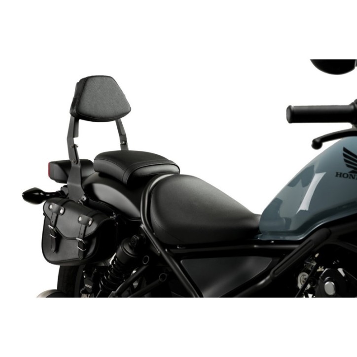 CUSTOM ACCES DOSSIER FIXE POUR HONDA CMX500 REBEL 17-19 NOIR