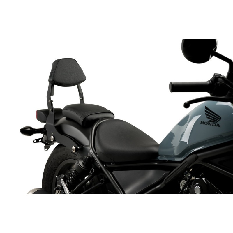 CUSTOM ACCES DOSSIER AMOVIBLE HONDA CMX500 REBEL 17-19 NOIR