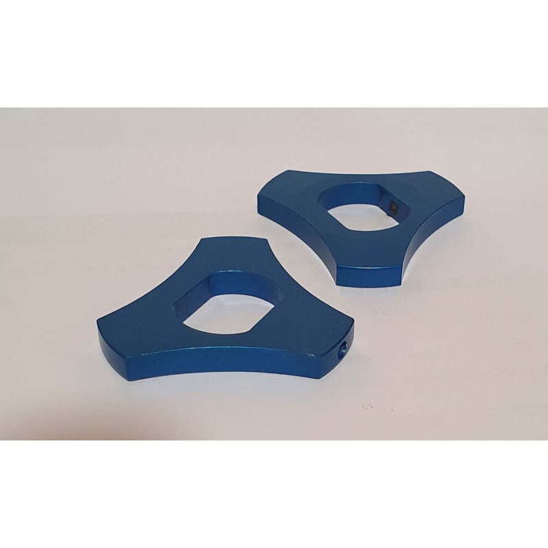 ANNEAUX DE REGLAGE DE PRECHARGEMENT DE FOURCHE PUIG HONDA CB1300 04-08 BLEU. Vendu par paire.