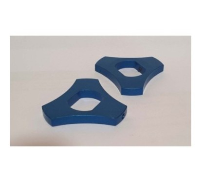 ANNEAUX DE REGLAGE DE PRECHARGEMENT DE FOURCHE PUIG HONDA CB1300 04-08 BLEU. Vendu par paire.