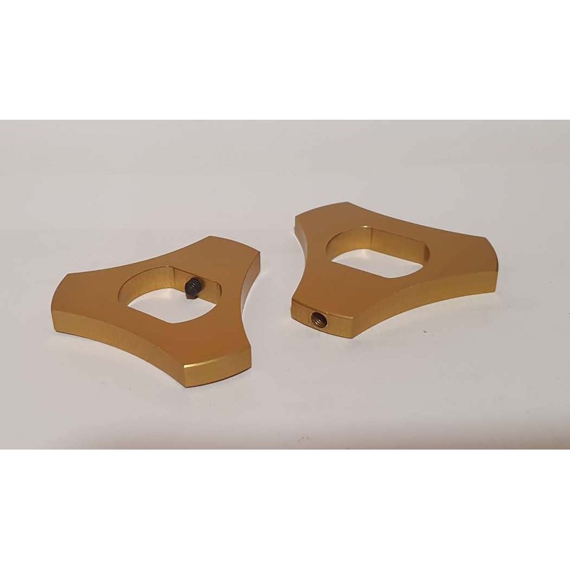 PUIG FORK PRELOAD ADJUSTMENT RINGS HONDA CB1300 04-08 GOLD. Sold in pairs.