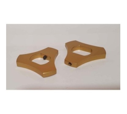 PUIG FORK PRELOAD ADJUSTMENT RINGS HONDA CBR600 F 00-07 GOLD. Sold in pairs.