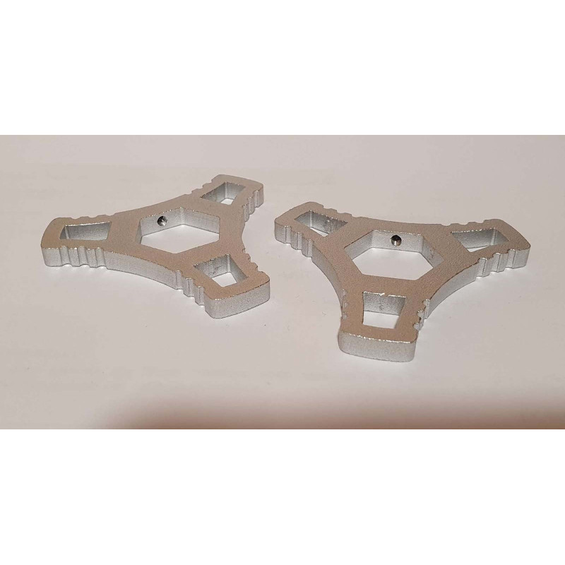 Reglage de la precharge de fourche Puig pour Kawasaki ZX 6R Ninja 07/08, argent