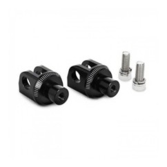 PUIG PASSENGER FOOTPEG ADAPTERS FOR DUCATI 848 08-13 BLACK