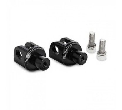 PUIG PASSENGER FOOTPEG ADAPTERS FOR DUCATI 848 08-13 BLACK