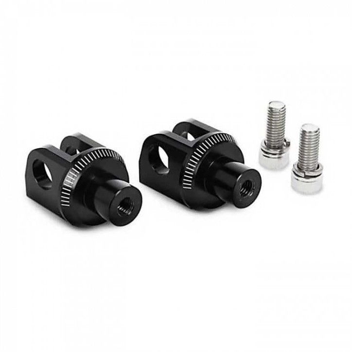 PUIG FOOTPEGS ADAPTERS PASSENGER FOR DUCATI 848 08-13 BLACK-OFFER