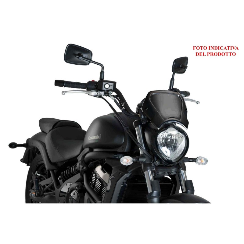 PUIG UNIVERSAL FRONT FAIRING IN ALUMINUM COLOR BLACK