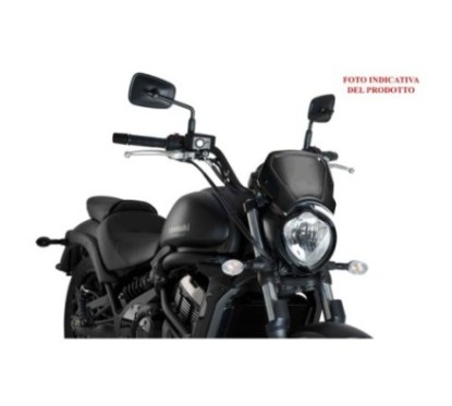 PUIG UNIVERSAL FRONT FAIRING IN ALUMINUM COLOR BLACK