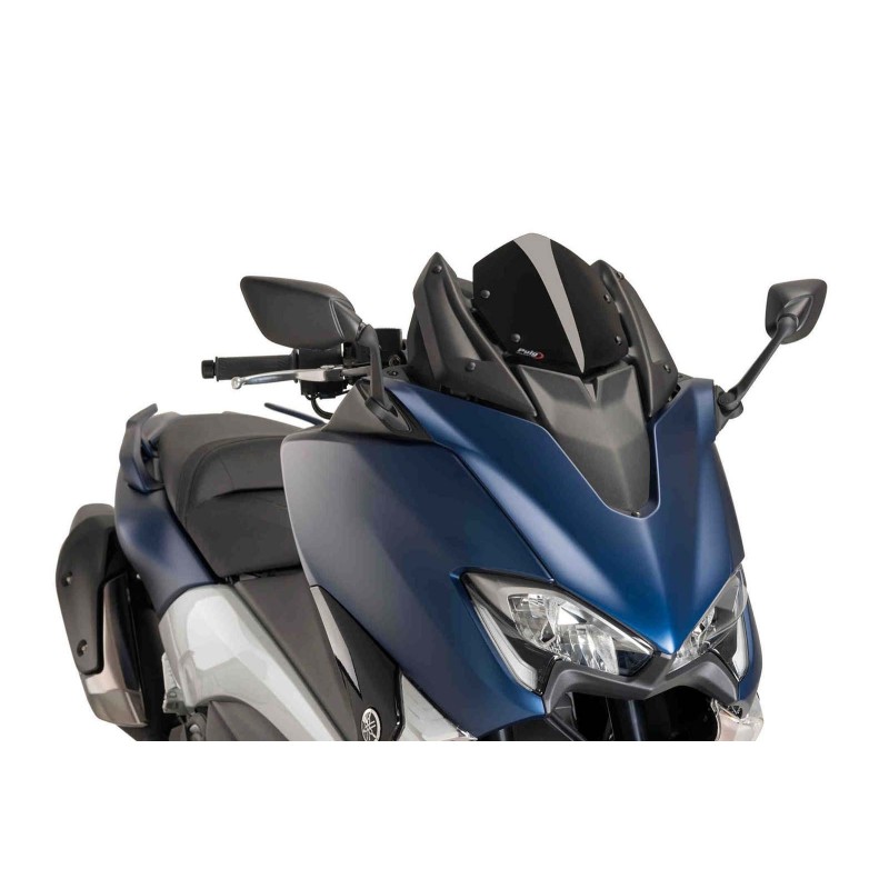 PARE-BRISE PUIG V-TECH LINE SUPERSPORT POUR YAMAHA T-MAX 530 DX SX ANNEE 17-19 COULEUR NOIR