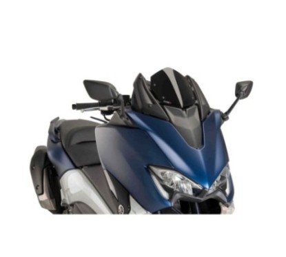 PARE-BRISE PUIG V-TECH LINE SUPERSPORT POUR YAMAHA T-MAX 530 DX SX ANNEE 17-19 COULEUR NOIR