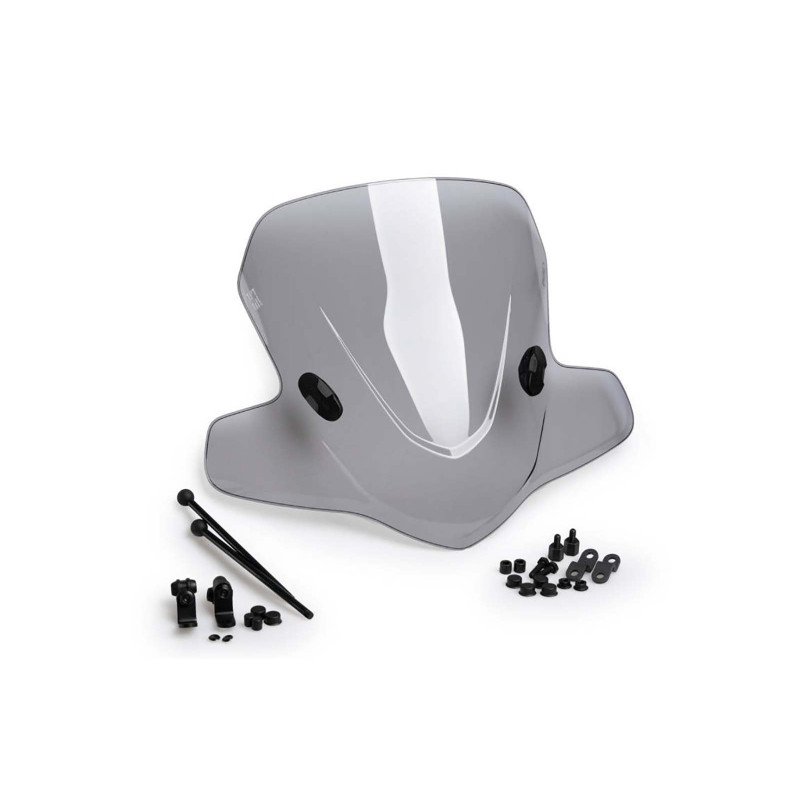 puig windshield scooter city touring for piaggio skipper lx125 light smoke