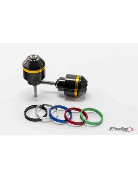Puig Short Mod Lenkerenden mit Ringen fur Honda CB900F Hornet 02 05 schwarz