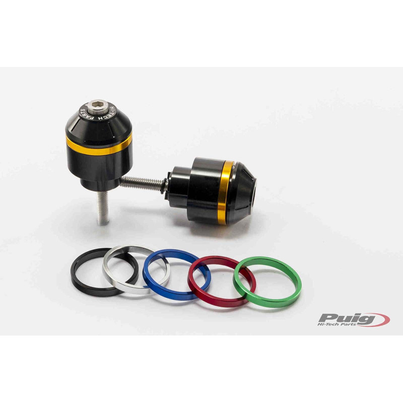 Extremos de manillar Puig Short Mod con aros para Honda CBR900RR Fireblade 00-03 negro