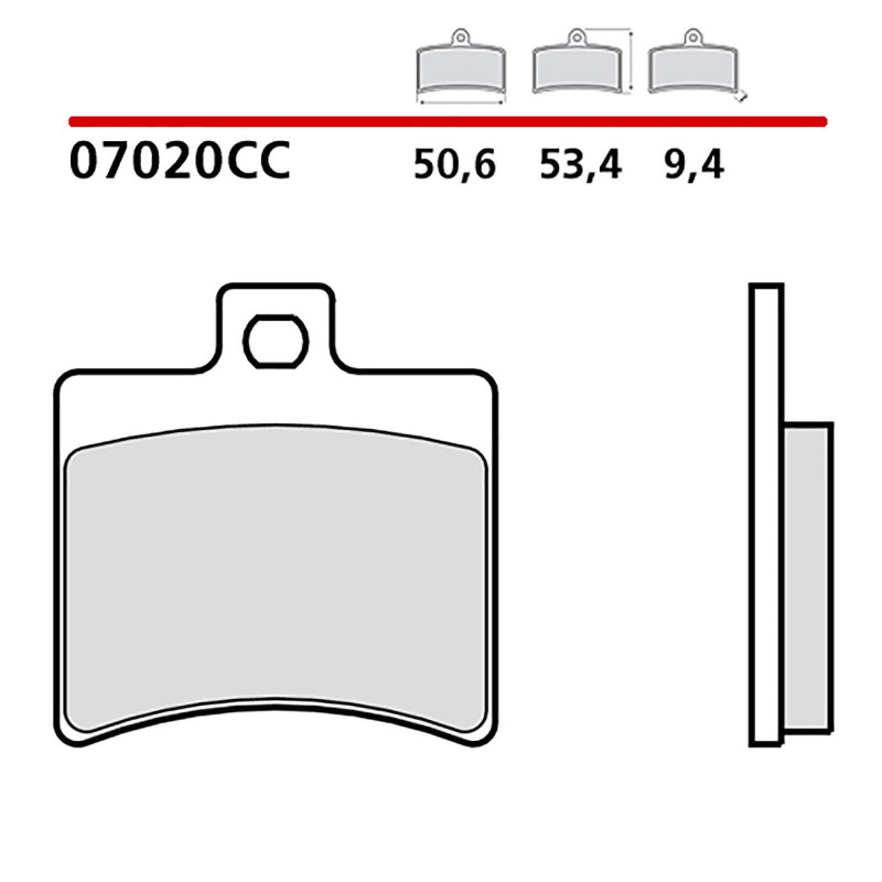 Kit de plaquettes de frein Brembo pour montage sur poteau sur Keeway Cityblade I 125 16-20