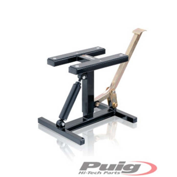 PUIG CAVALLETTO MODELLO OFF-ROAD HYDRAULIC NERO - COD. 6290N - Altezza nella posizione piu' bassa: 300 mm. Altezza nella