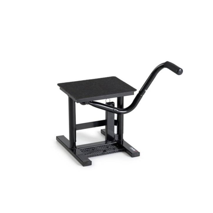 PUIG STAND MODELE OFF-ROAD BASIC NOIR - COD. 6289N - Hauteur en position la plus basse : 310 mm. Hauteur en position.