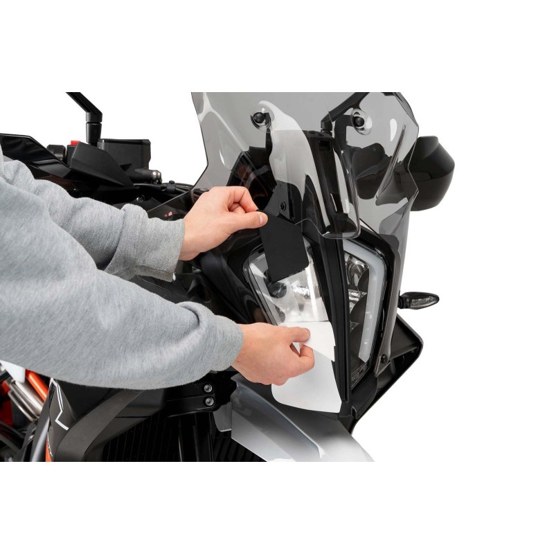 PEGATINA PROTECCION DE FAROS PUIG KTM 890 R ADVENTURE 23-24 TRANSPARENTE