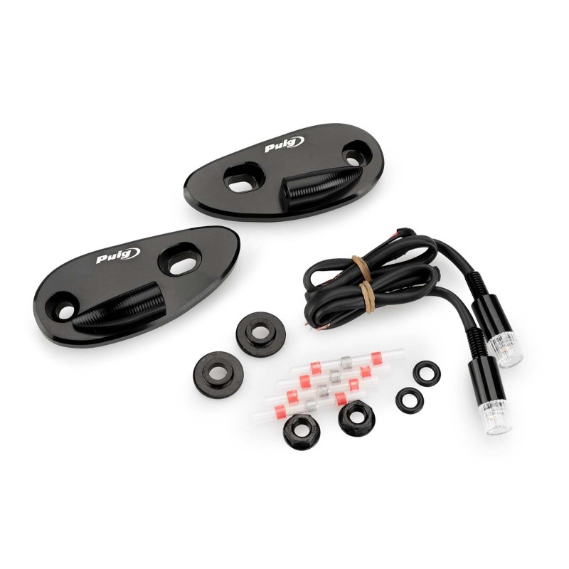 PUIG SPIEGELLOCHKAPPE MIT TAB-BLINKERN HONDA CBR1000RR FIREBLADE SP SP2 17-19 SCHWARZ