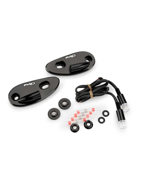 Puig Spiegellochkappe mit Blinkerlasche fur Honda CBR1000RR Fireblade SP SP2 17 19 schwarz