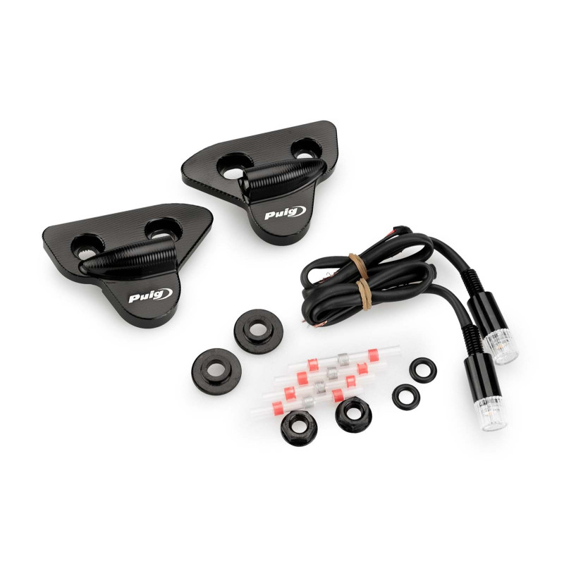 Puig Spiegellochkappe mit Blinkerlasche fur Yamaha YZF R6 Race 22 24 schwarz