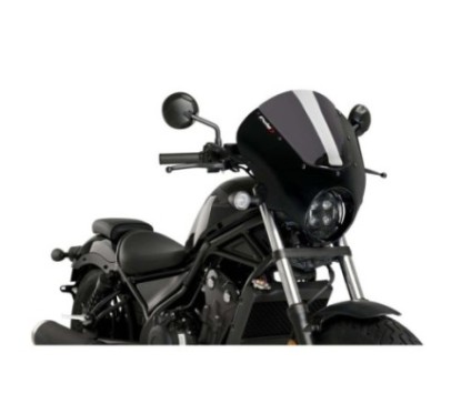 PUIG ECRAN SEMI-CARENE DARK NIGHT HONDA CMX500 REBEL 20-24 FUMEE FONCEE-21102F