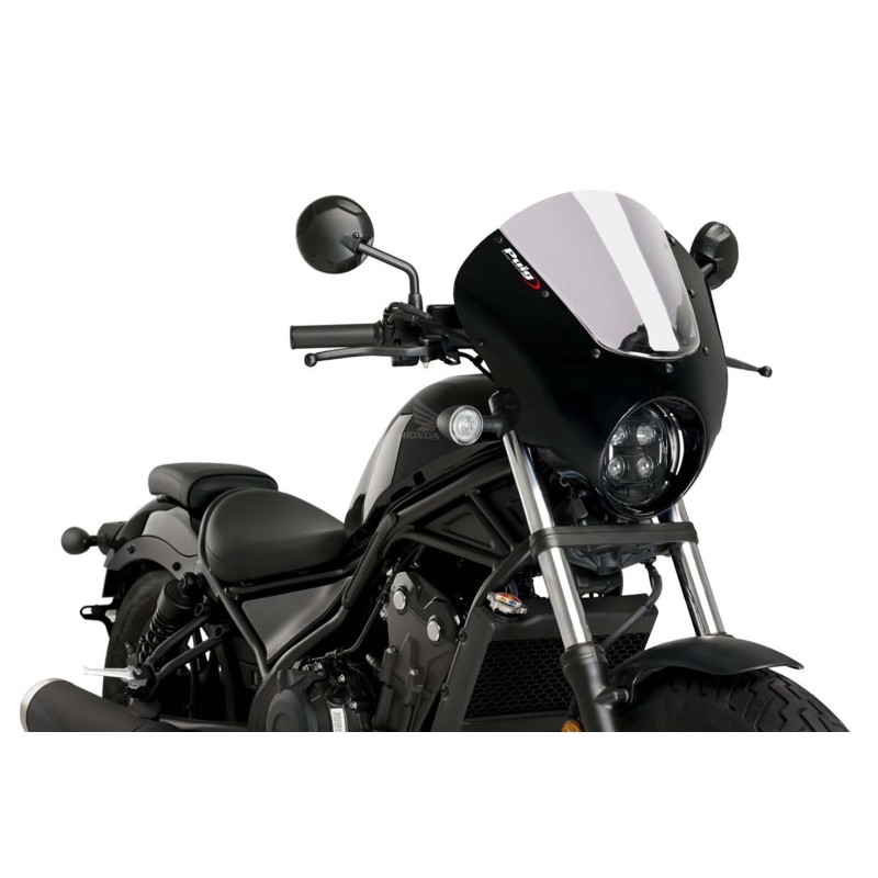 PUIG CUPOLINO SEMICARENATO DARK NIGHT HONDA CMX500 REBEL 20-24 FUME CHIARO-21102H