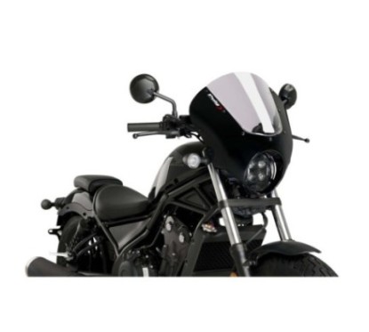 CUBIERTA SEMICARNEADA PUIG DARK NIGHT HONDA CMX500 REBEL 20-24 HUMO CLARO-21102H