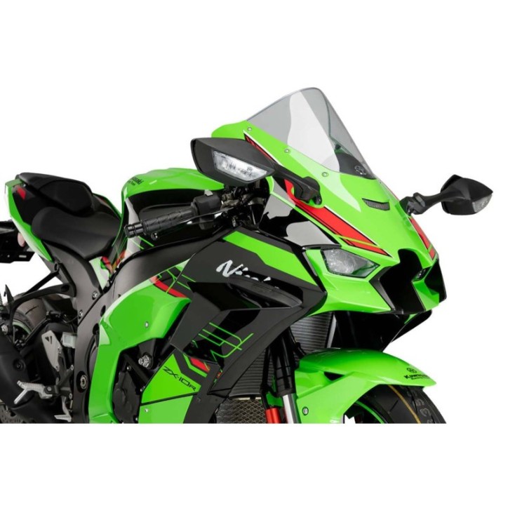 PUIG SPOILER DOWNFORCE RACE POUR KAWASAKI ZX-10R 21-24 FUME CLAIRE