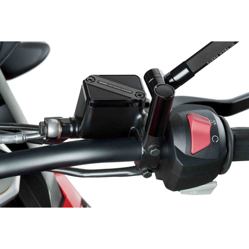 Tapon deposito liquido freno delantero Puig para Triumph Scrambler 400X 2024 negro