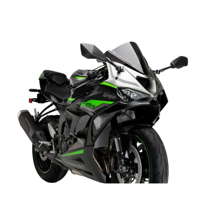 PUIG SPOILER DOWNFORCE RACE POUR KAWASAKI ZX-6R NINJA 2024 NOIR