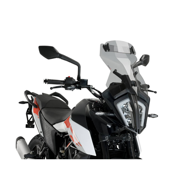 puig windshield touring visor for ktm 390 sw adventure 2024 light smoke