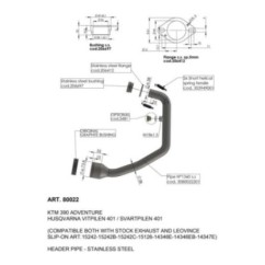 KIT COLECTOR LEOVINCE PARA HUSQVARNA SVARTPILEN 401 20-23