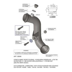 LEOVINCE-ANSCHLUSS ENTFERNT KATALYSATOR CFMOTO 800 MT SPORT 22-24