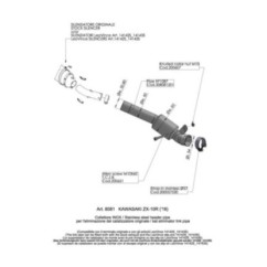 LEOVINCE RACCORDO ELIMINA CATALIZZATORE KAWASAKI ZX-10R NINJA 16-20 