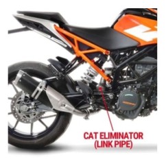 CATALIZADOR LEOVINCE ELIMINADOR MONTAJE KTM DUKE 125 17-20