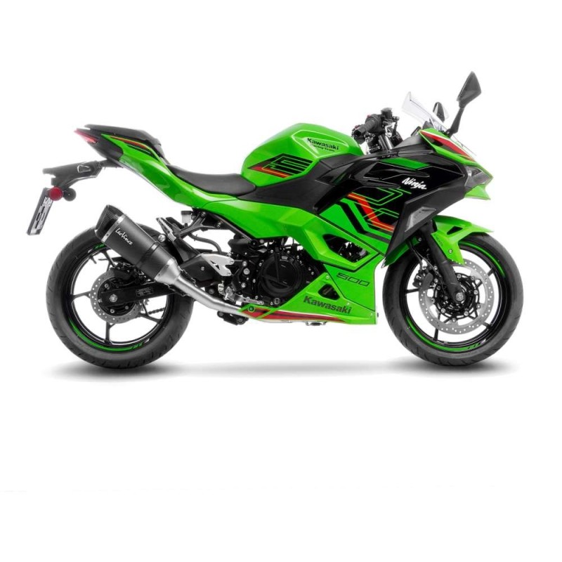 LEOVINCE VOLLSTANDIGE AUSPUFFFABRIK S KOHLENSTOFFFASER KAWASAKI NINJA 500 2024 KOHLENSTOFFFASER