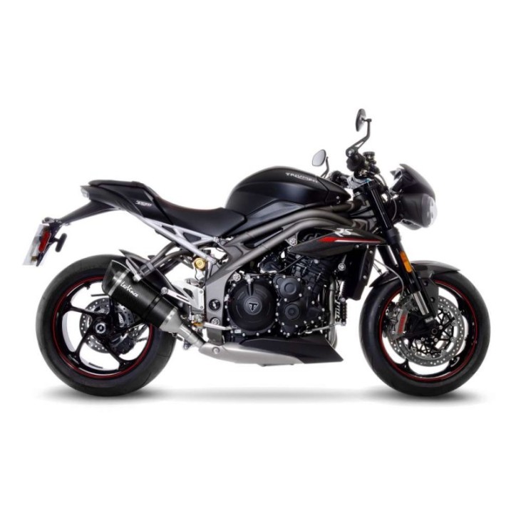 ESCAPE COMPLETO LEOVINCE FACTORY S FIBRA DE CARBONO PARA TRIUMPH SPEED TRIPLE 1050 RS 2019 CARBONO