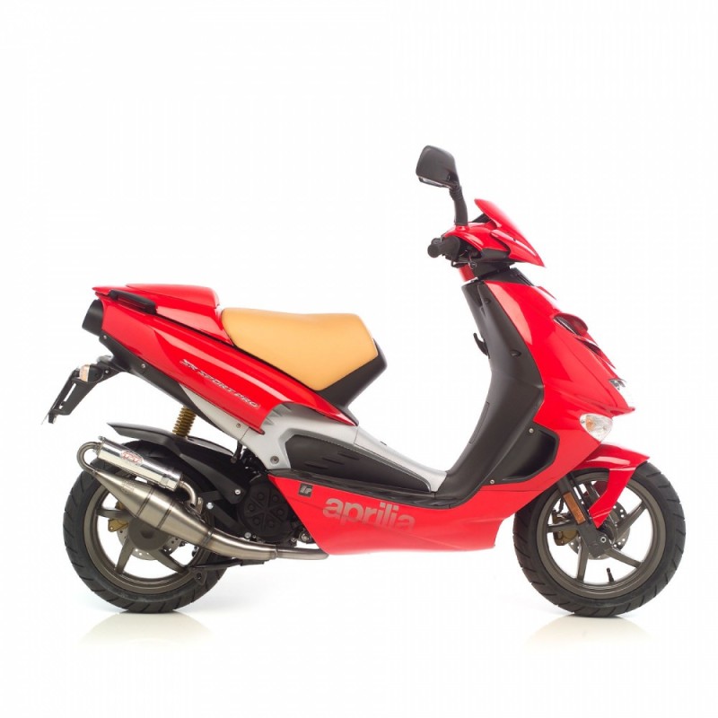 LEOVINCE VOLLSTANDIGER AUSPUFF HANDGEFERTIGT TT APRILIA SR 50 SPORT PRO Einspritzung Piaggio-Motor 2003 ALUMINIUM