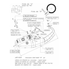 ESCAPE COMPLETO LEOVINCE HECHO A MANO TT APRILIA SR STEALTH RACING cilindro horizontal refrigerado por lIquido 98-00 ALUMINIO