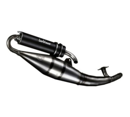 ESCAPE COMPLETO LEOVINCE HECHO A MANO TT BLACK EDITION APRILIA SR 50 MOTARD 2T 15-17 ALUMINIO