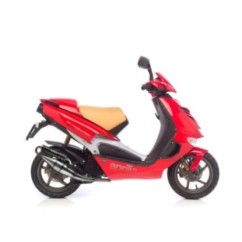 ESCAPE COMPLETO LEOVINCE HECHO A MANO TT BLACK EDITION APRILIA SR 50 SPORT PRO inyecciOn motor Piaggio 2003 ALUMINIO