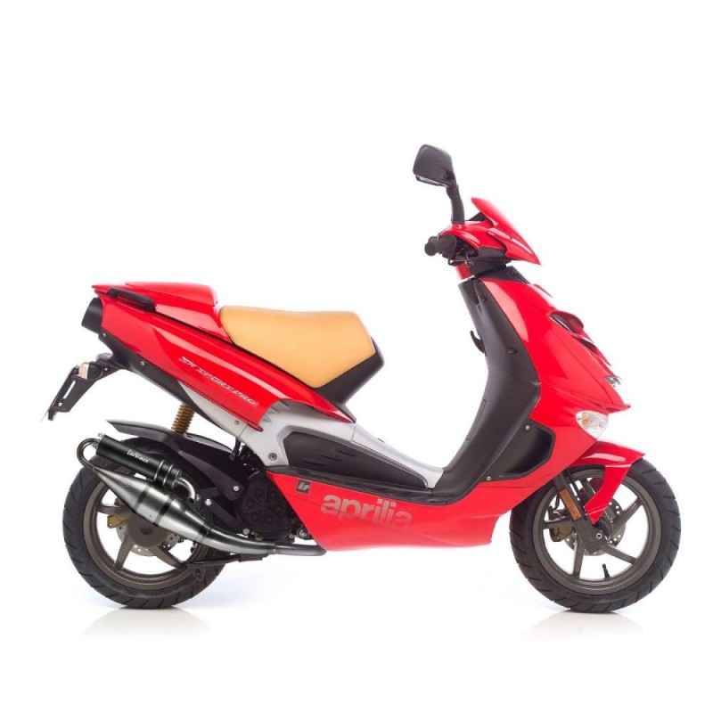 ESCAPE COMPLETO LEOVINCE HECHO A MANO TT BLACK EDITION APRILIA SR 50 SPORT PRO inyecciOn motor Piaggio 2003 ALUMINIO