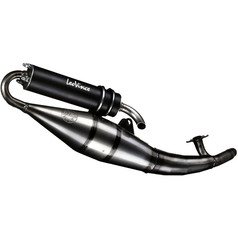 LEOVINCE FULL EXHAUST HAND MADE TT BLACK EDITION GILERA ICE 50 KAT 2001 ALUMINUM