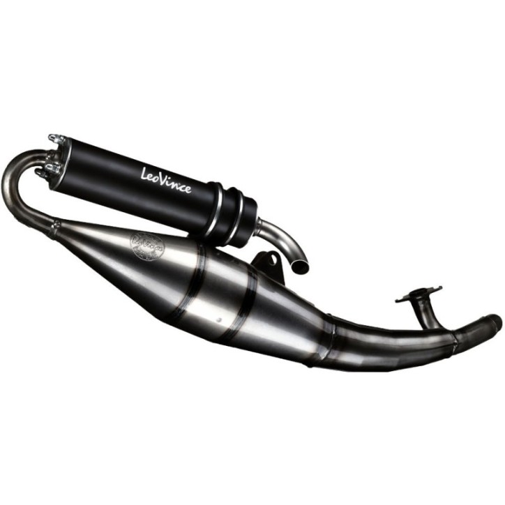 LEOVINCE FULL EXHAUST HAND MADE TT BLACK EDITION FOR GILERA ICE 50 KAT 2001 ALUMINUM