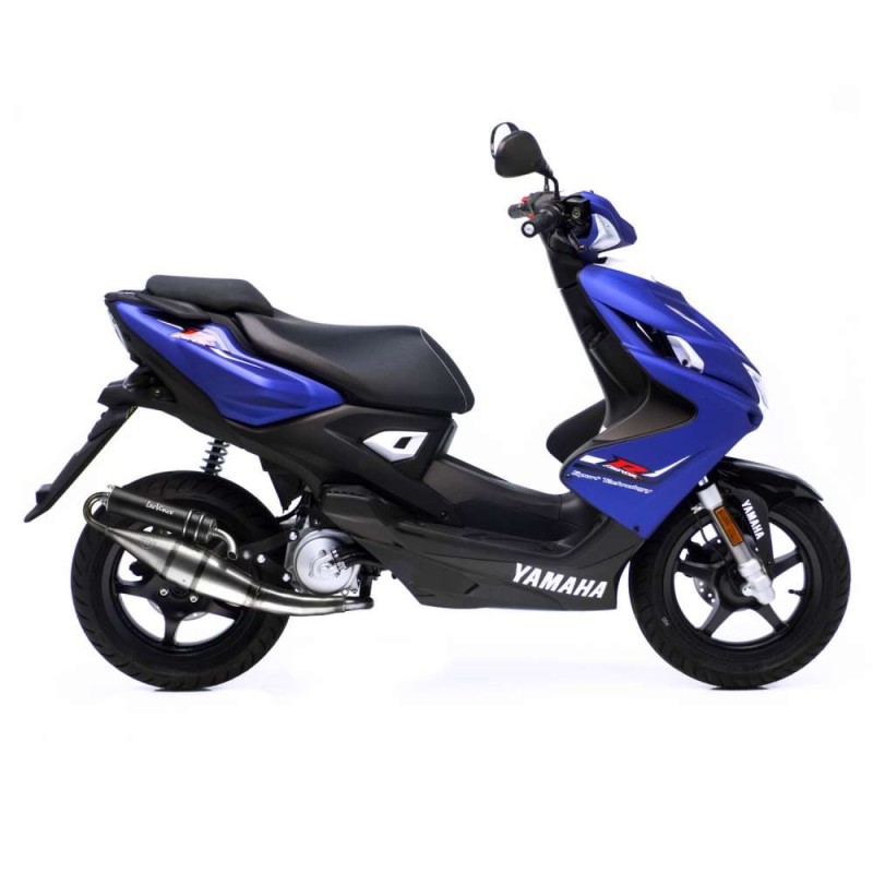 ESCAPE COMPLETO LEOVINCE HECHO A MANO TT BLACK EDITION YAMAHA AEROX 50 KAT refrigerado por lIquido 04-12 ALUMINIO