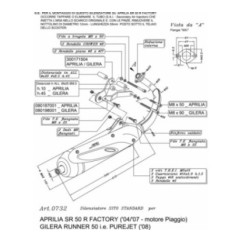 LEOVINCE SCARICO COMPLETO SITO APRILIA SR 50 R FACTORY Piaggio engine 04-12 ACCIAIO