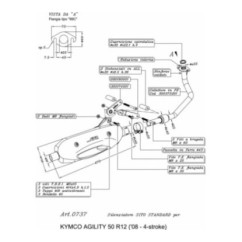 LEOVINCE FULL EXHAUST SITE KYMCO AGILITY 50 RT 12 4 stroke 07-12 STEEL