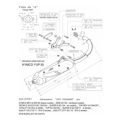 LEOVINCE FULL EXHAUST SITE KYMCO PEOPLE 50 ECO KAT 03-04 STEEL