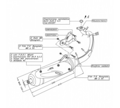 LEOVINCE FULL EXHAUST SITO MBK OVETTO 50 2 stroke 02-12 STEEL